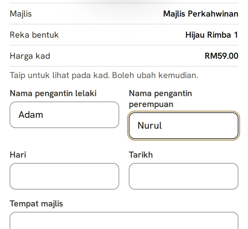 Taip nama anda sendiri.